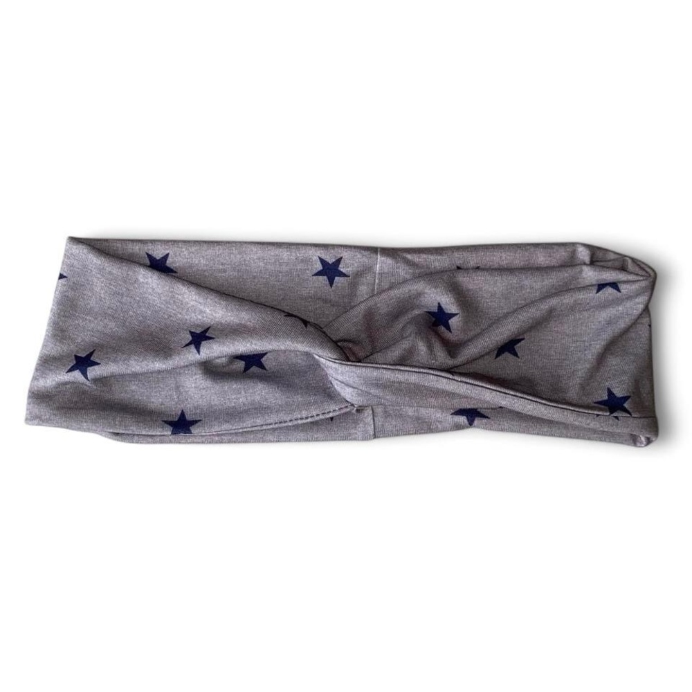Gray Star Patterned Kids Headband